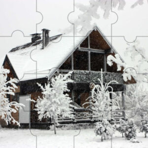 Christmas cottage jigsaw puzzle