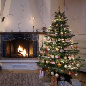 Christmas tree jigsaw puzzle