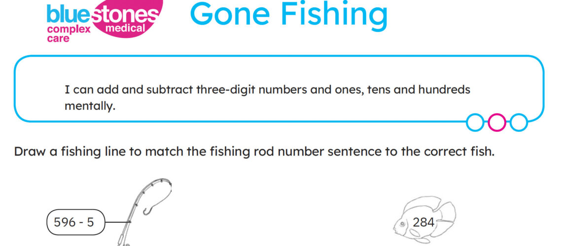 Gone fishing worksheet